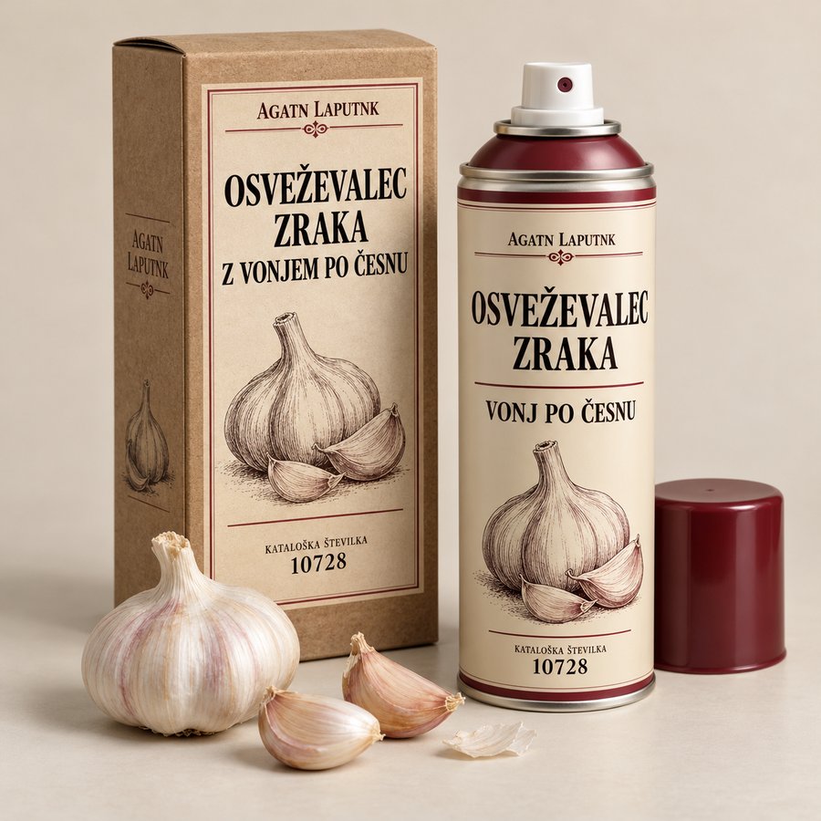 Osveževalec zraka z vonjem po česnu