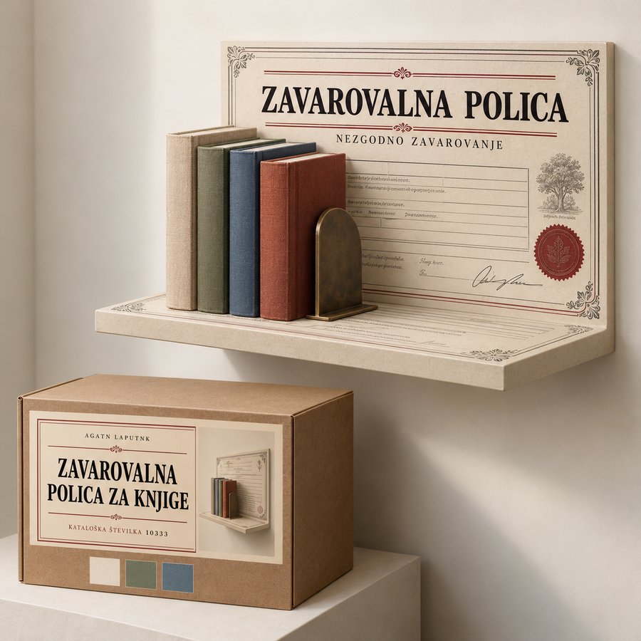 Zavarovalna polica za knjige